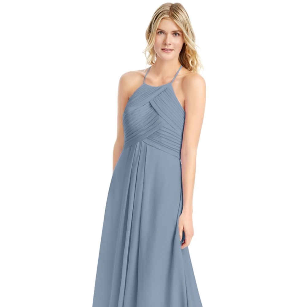 Azazie Dusty Blue Ginger